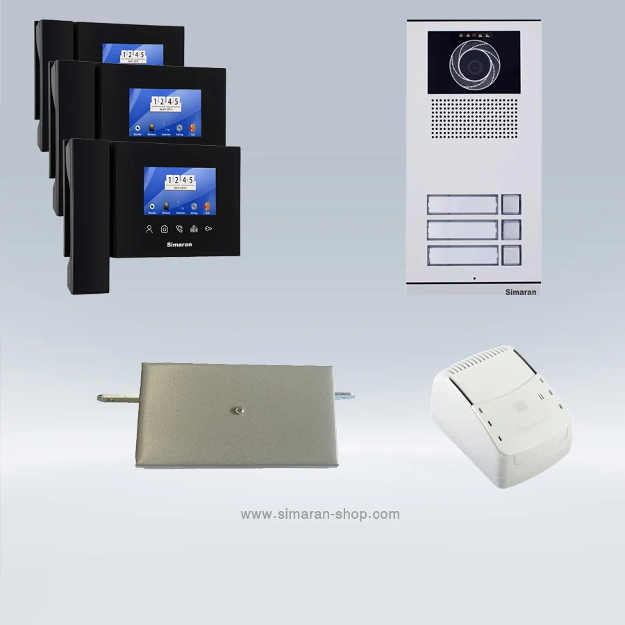 پک آیفون تصویری سیماران 47tk همراه پنل فرداد 3 واحدی