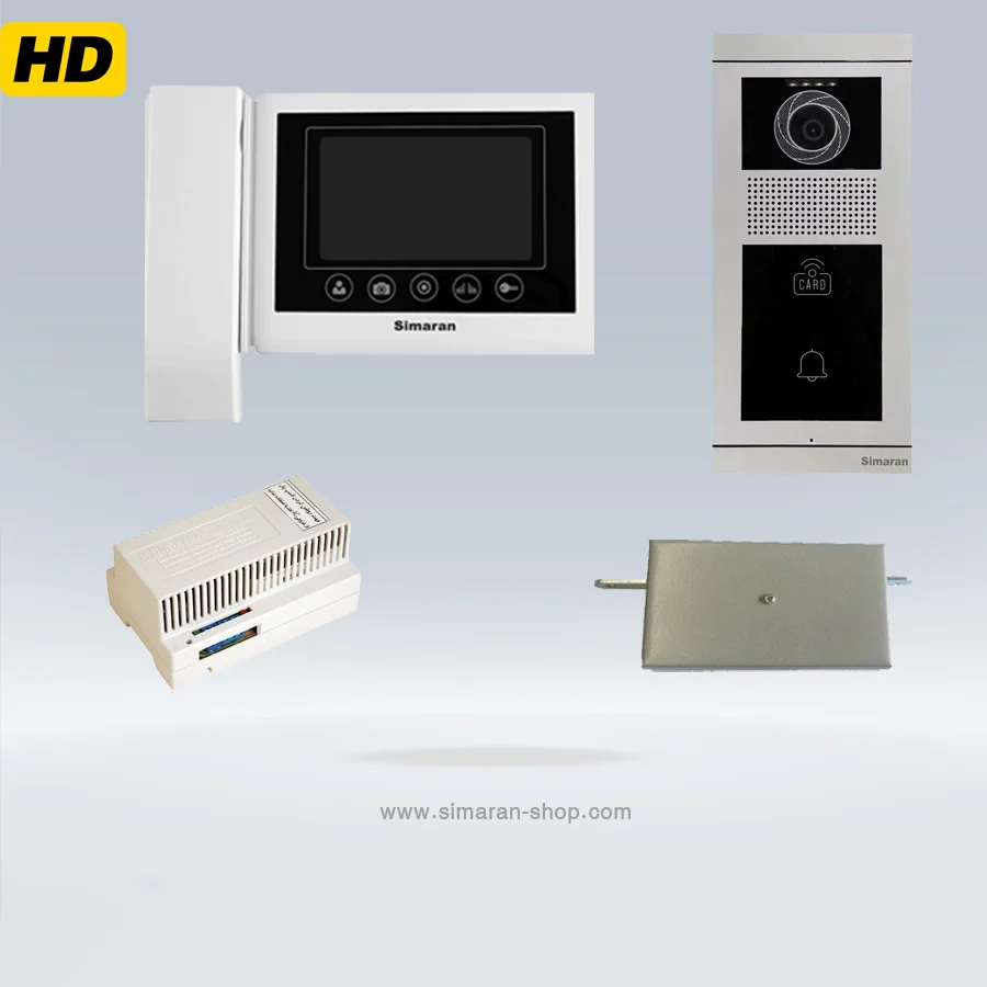 پکیج آیفون تصویری HD سیماران43D با پنل تاچ فرداد 1 تا 2 واحدی - Image 2