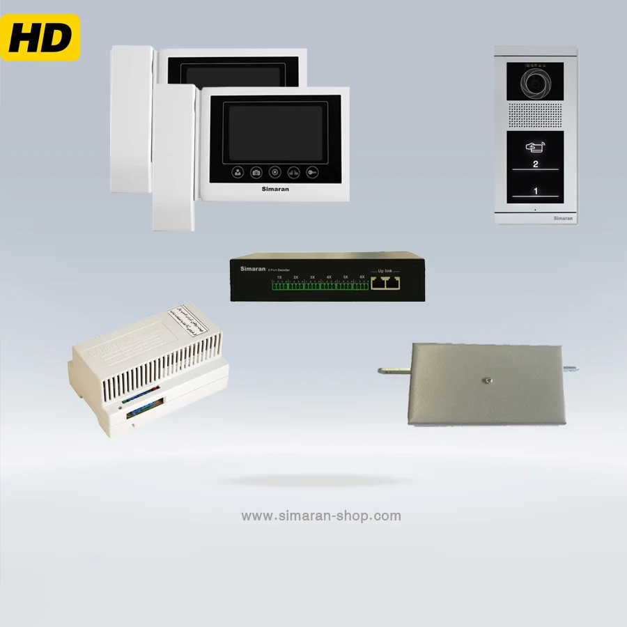 پکیج آیفون تصویری HD سیماران43D با پنل تاچ فرداد 1 تا 2 واحدی - Image 3